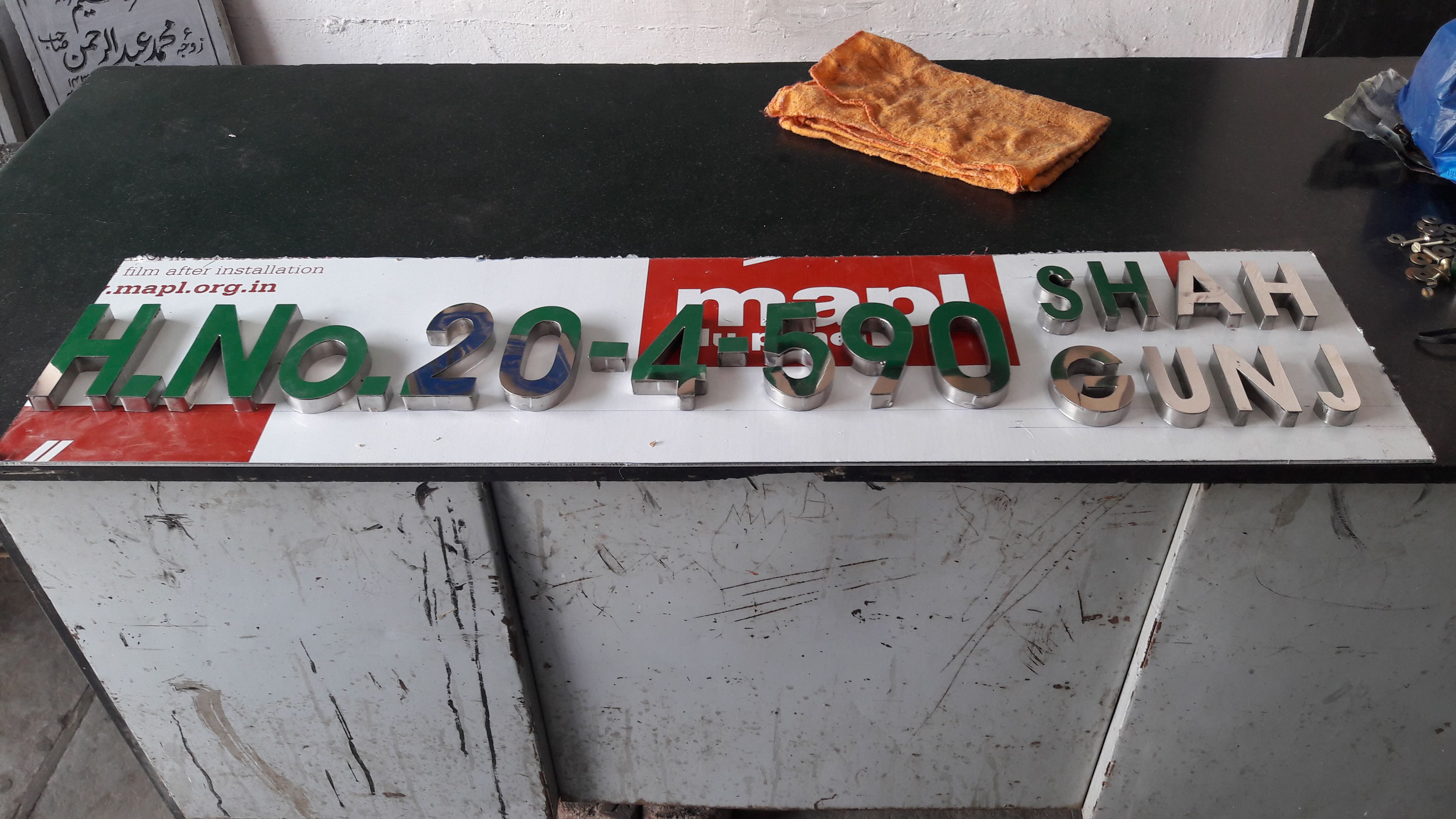 3D stainless steel letters signage
