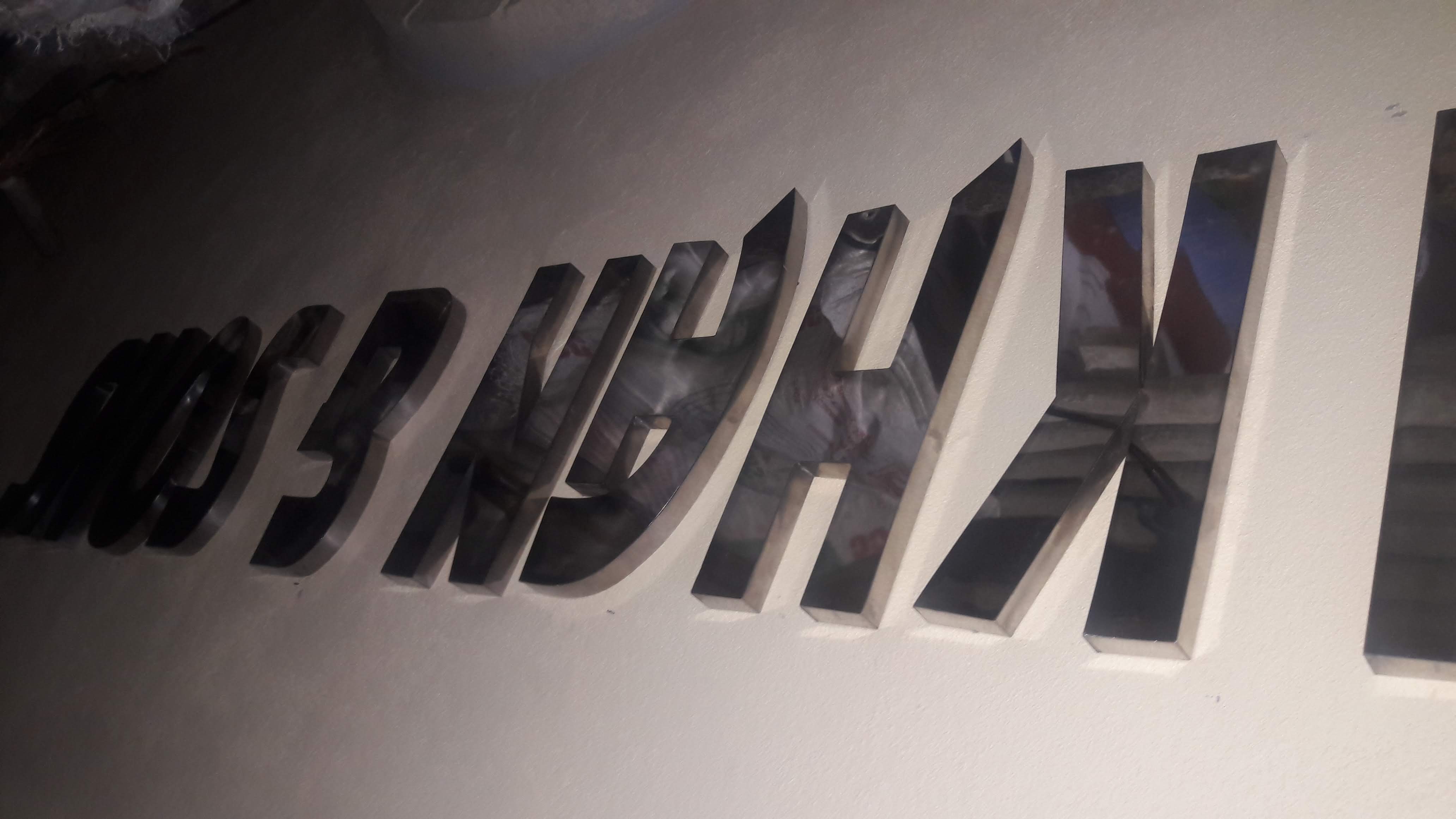 3D stainless steel letters signage