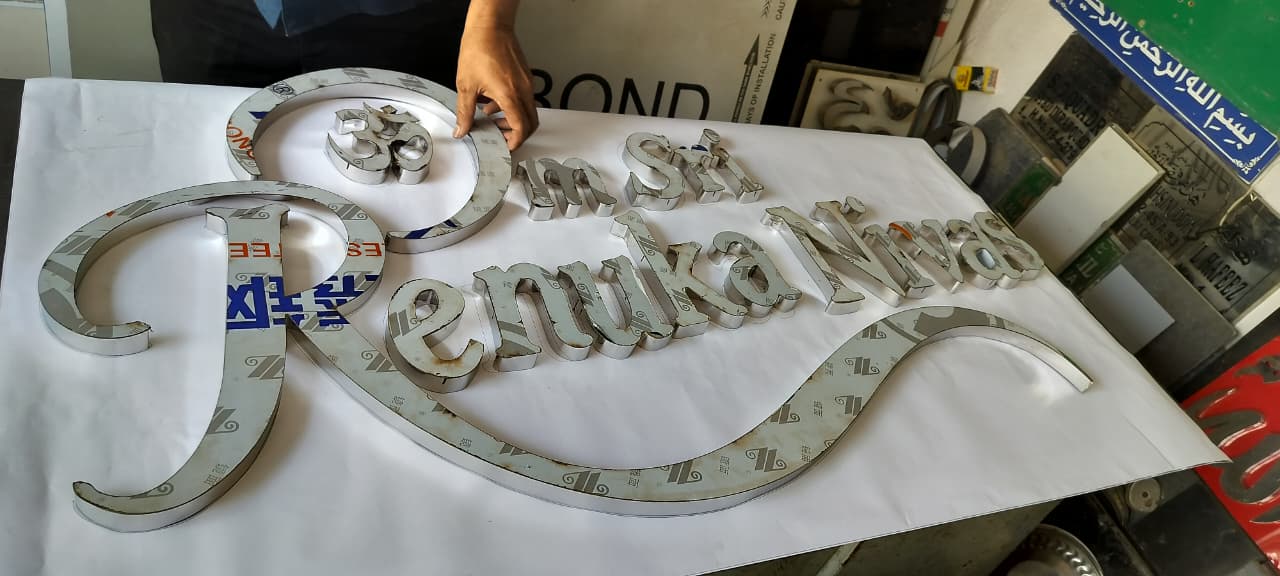 3D stainless steel letters signage