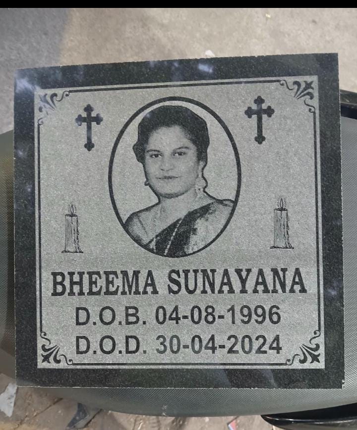 Stone engraving signage board